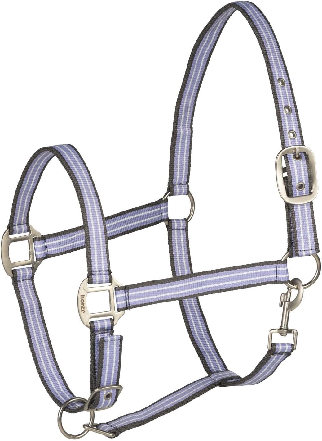 HORZE Adepto Adjustable Horse Halter | Soft, Durable Polyester - Languid Lavender Purple - Cob