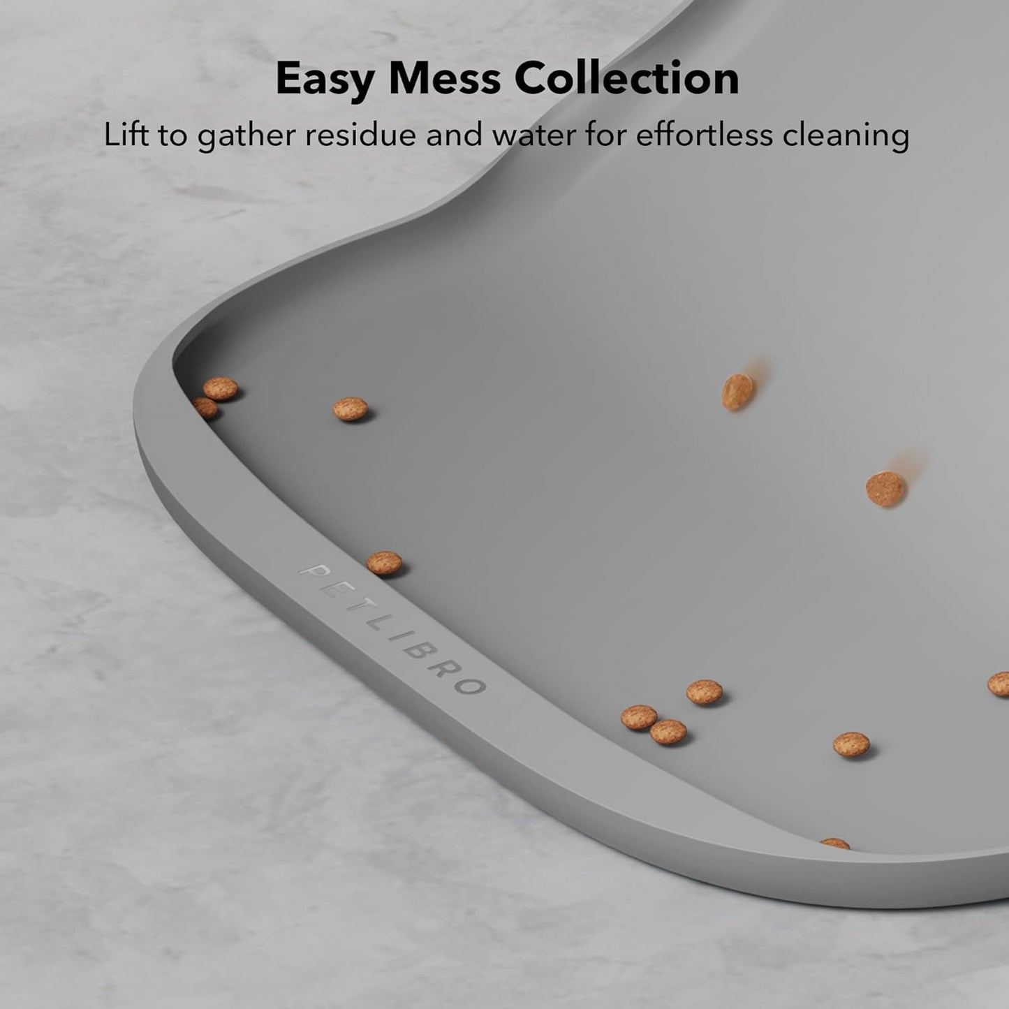 PETLIBRO Pet Mats for Dogs and Cats, Extra Large Dog Bowl Mat for Feeder or Fountain, Non-Slip Waterproof Pet Feeding Mat for PLAF103 Dual Tray, PLAF109, PLAF203 Dual Tray, PLAF301, 22''x16.5''