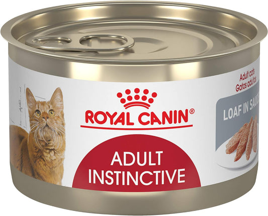 Royal Canin Feline Health Nutrition Adult Instinctive Loaf in Sauce Canned Cat Food, 5.1 oz can (24-count)