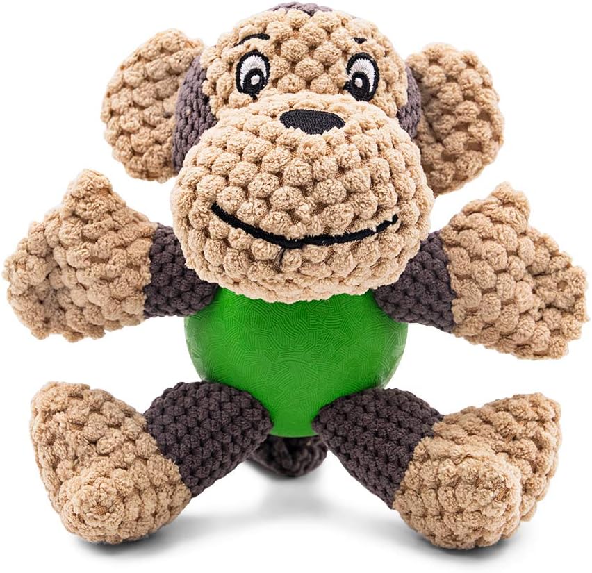 Raffaelo Dog Toys, Puppy Toys, Stuffed Teething Cleaning Chew Toys, Plush Interactive Dog Toys to Keep Them Busy with Squeaky, Training Reward Gift - (5.9-6.3")