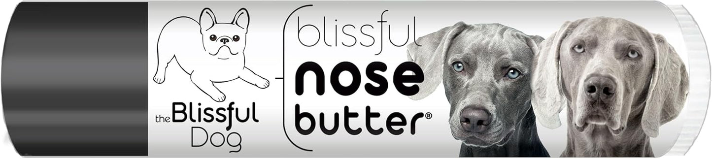 The Blissful Dog Weimaraner Nose Butter for Dry, Cracked Skin, Lick-Safe Dog Nose Balm with Moisturizing Shea Butter, Almond, Olive, and Essential Oils, Pet Supplies, Uncented, 0.15 oz.