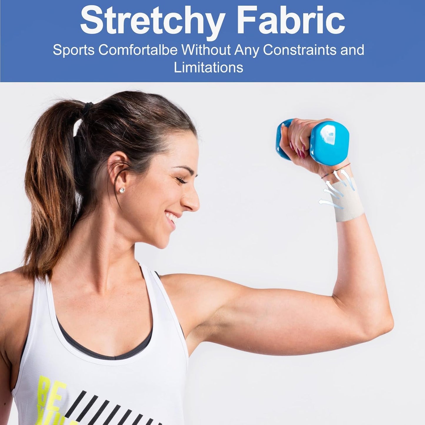 24 Pack White Self Adhesive Bandage, 2” x 5 Yards Medical Wrap, Cohesive Bandage Wrap, White Tape Baseball, Self Stick Bandage Tpae, First Aid Gauze for Ankle, Leg, Arm