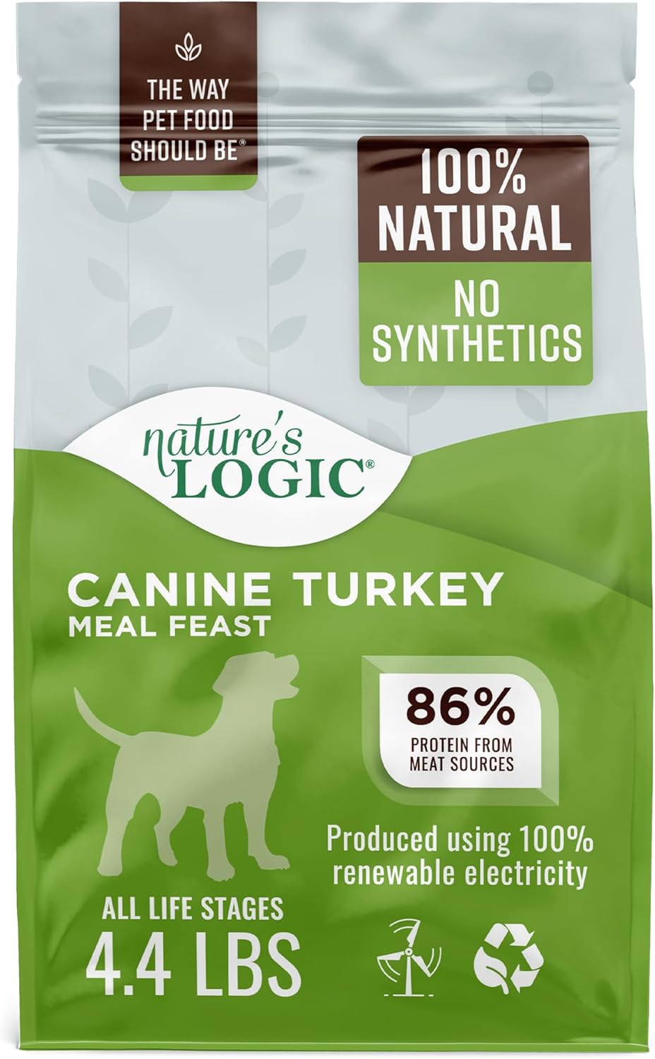 Nature's Logic Canine Turkey Meal Feast, 4.4lbs
