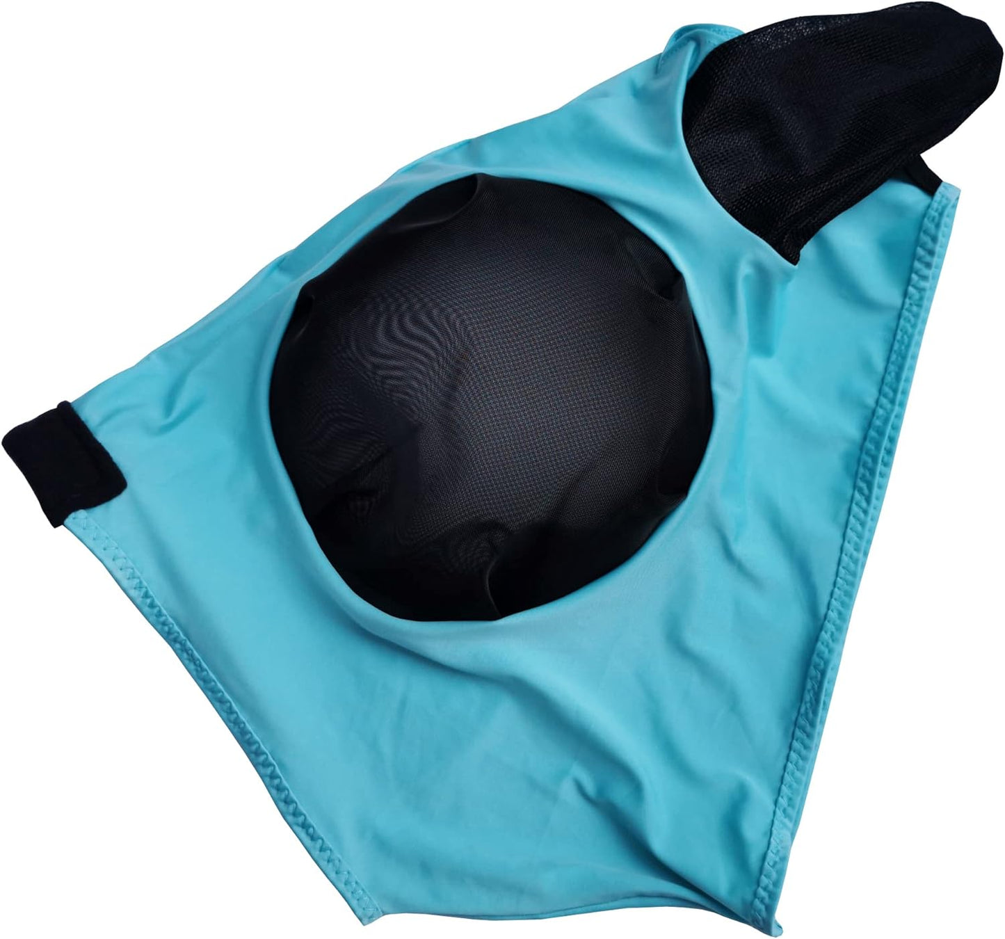 Horse Mesh Fly Mask with Ears, Soft Lycra Mesh Mask Anti-UV with Ears Pacific Blue, Cob