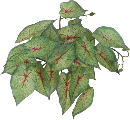 IBWell Fake Reptile Plants for Reptile Terrarium Plants, Reptile Plant Décor, Turtle Tank Plants with Suction Cup