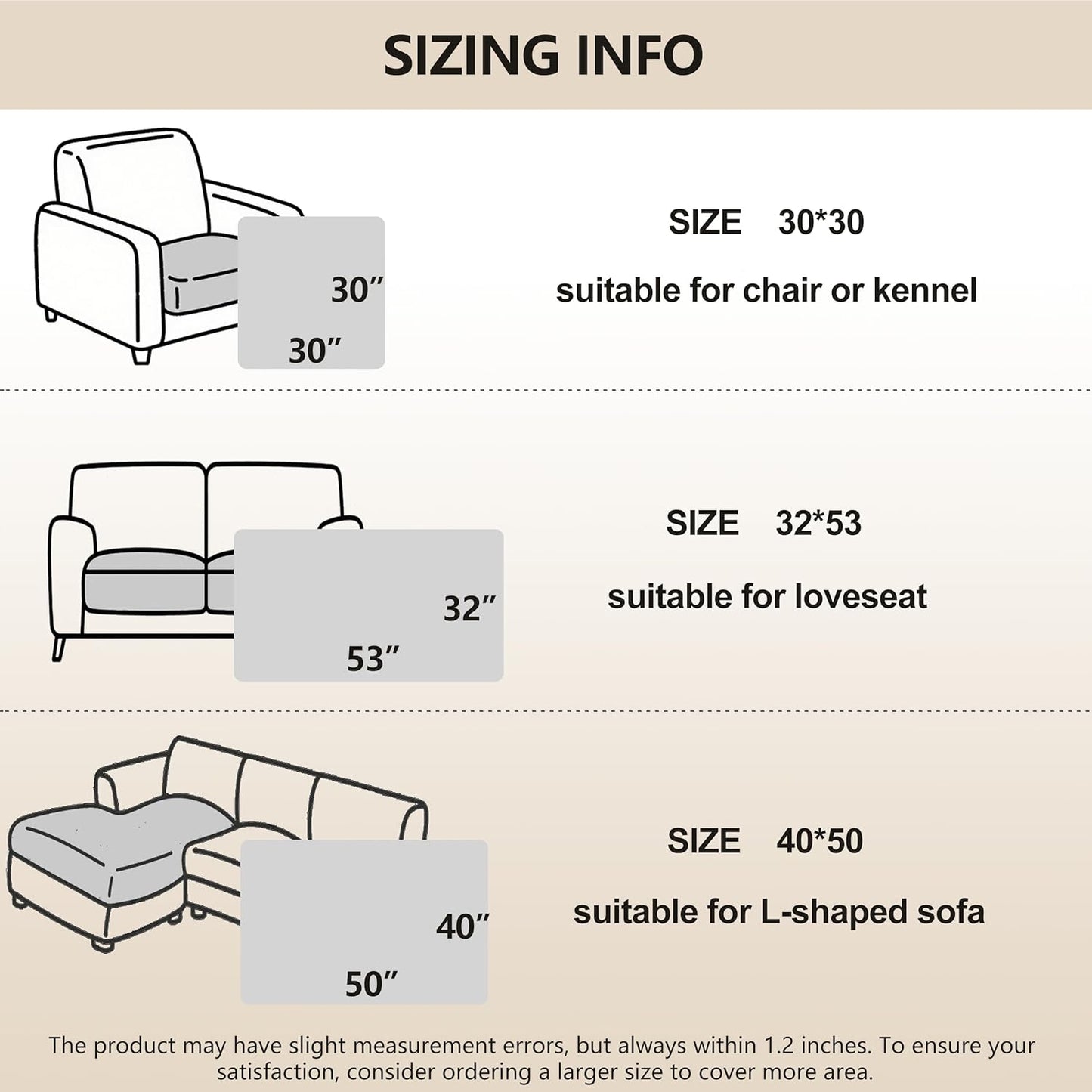 gogobunny 100% Double-Sided Waterproof Dog Bed Cover Pet Blanket Sofa Couch Furniture Protector for Puppy Large Dog Cat, Reversible (40x50 Inch (Pack of 1), Dark Beige/Light Beige)