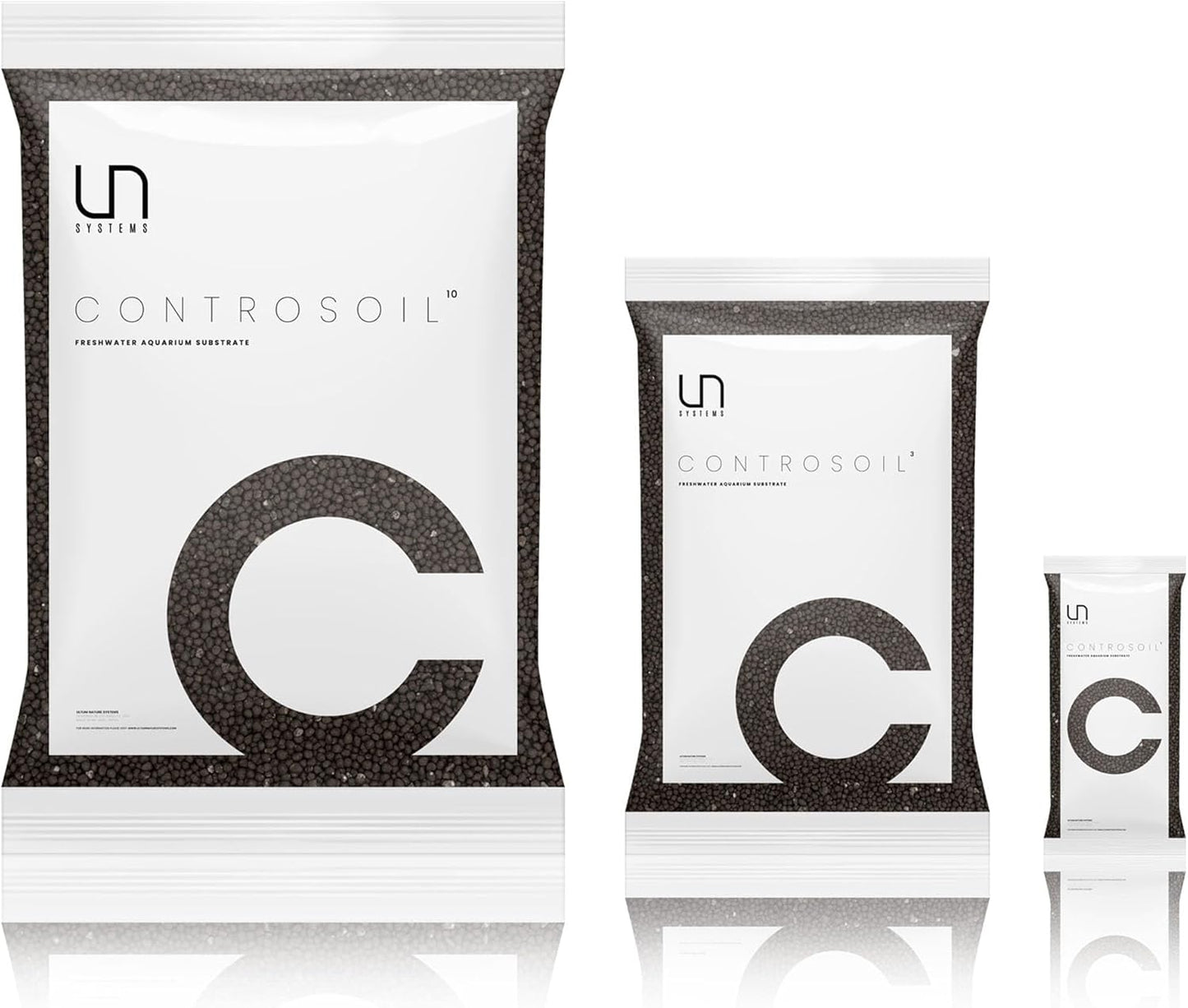 Ultum Nature Systems Controsoil - Freshwater Aqua Soil Substrate for Fish, Shrimp, Live Plant Propagation and Aquascaping - 6.8pH Low Ammonia, Volcanic Ash - Black, Fine (3 Liter | 6LB)