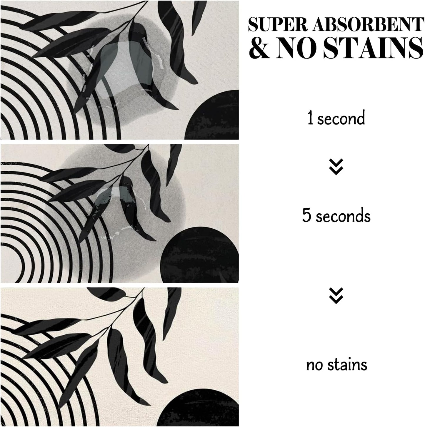 Dog Food Mats for Floors, Absorbent Dog Bowl Mat for Food and Water Dispenser Mat, Quick Dry Cat Food Mat Pet Supplies