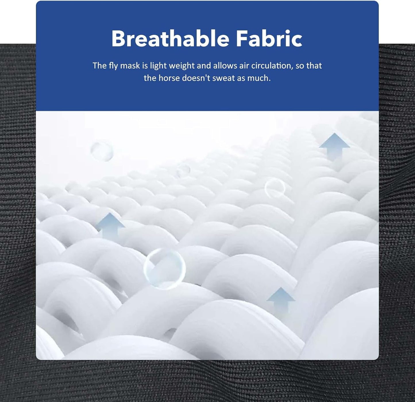 Harrison Howard Super Comfort Stretchy Fly Mask Large Eye Space with UV Protection Soft on Skin with Breathability Tribal Abstract XL Extra Full Size