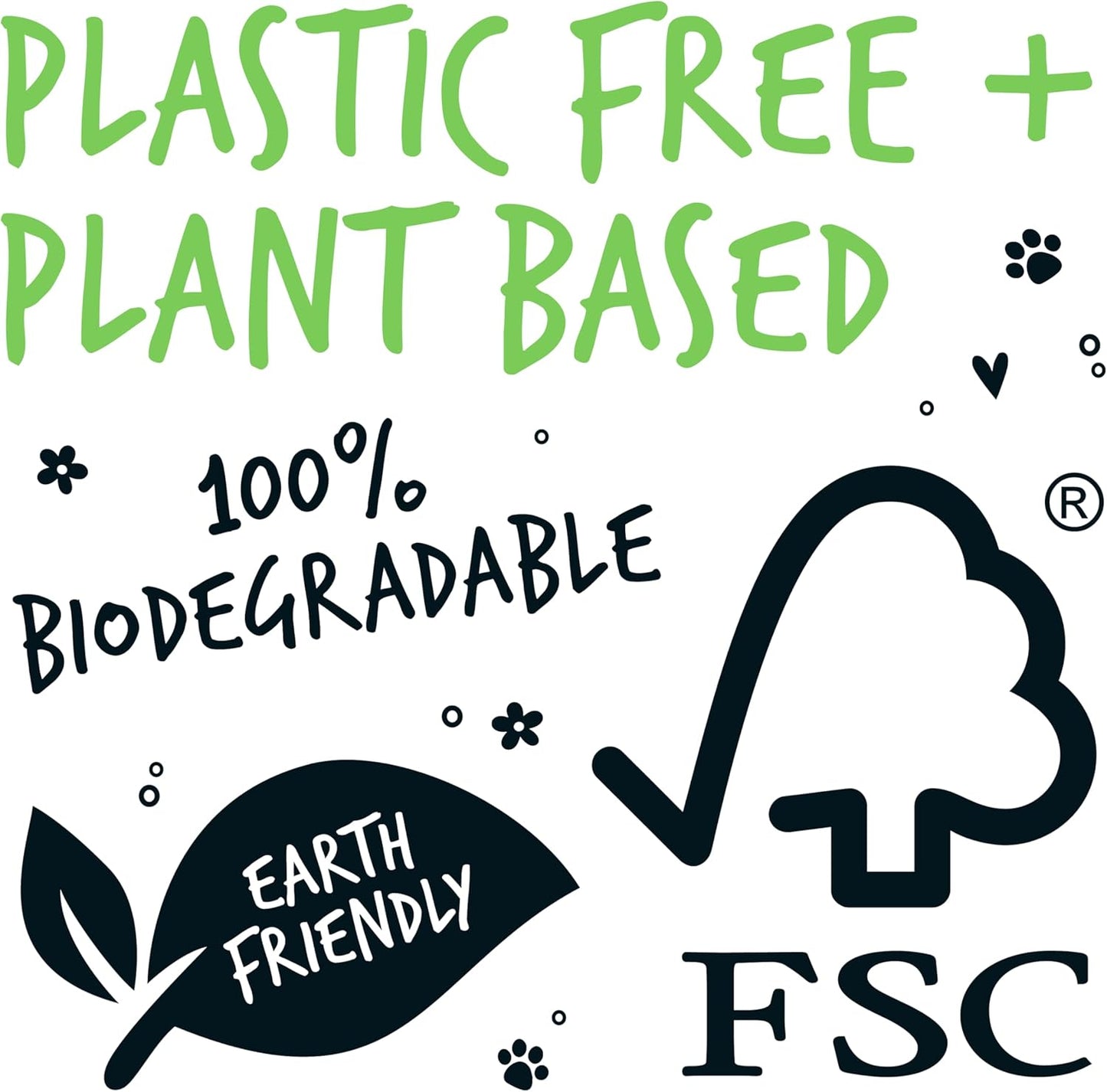 BUGALUGS Dog Wipes, 100% Plastic Free Biodegradable pet Wipes for Full Body, Eye Wipes, Ear Wipes, Bum & Paws. 110 Sensitive Dog Grooming Wipes for Dogs, Puppy & cat Grooming (Fragrance Free)