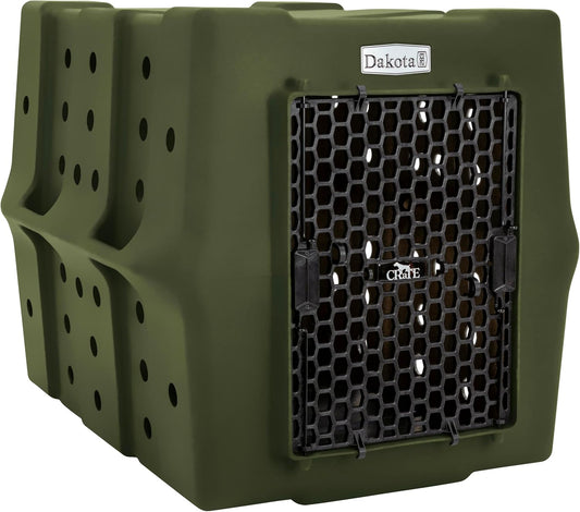 Dakota 283 Crate - Canine Rough and Tough Economy Kennel (Olive, Large)