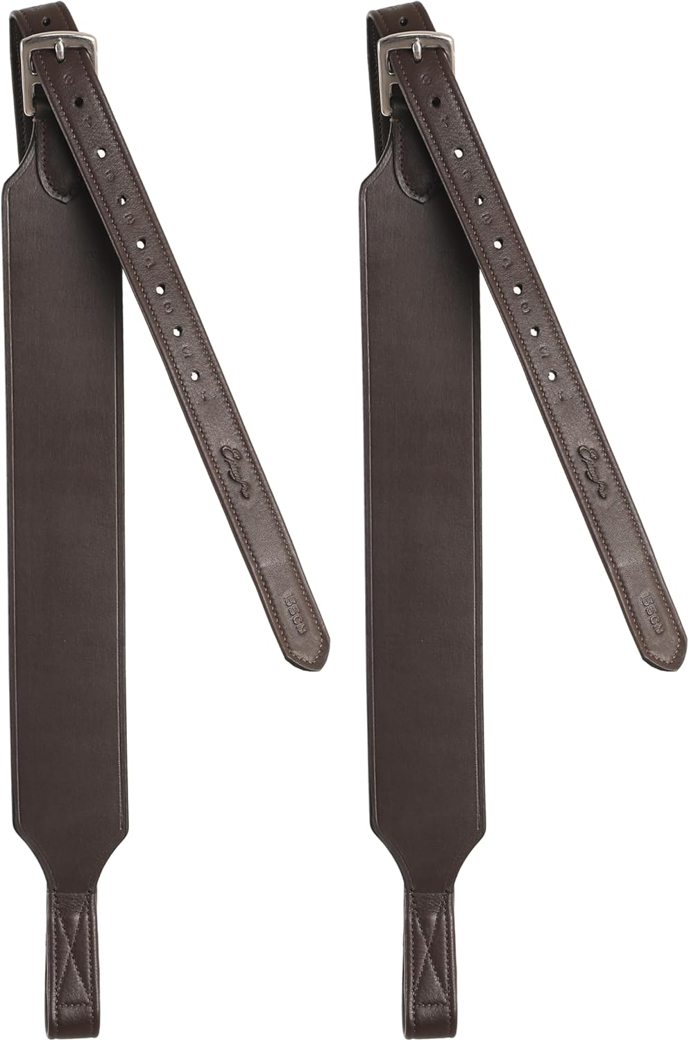 Exion Wide Stability Stirrup Leathers for English Saddles | Premium Cowhide Leather | Enhanced Leg Stability & Comfort | Sizes: 48" to 62"