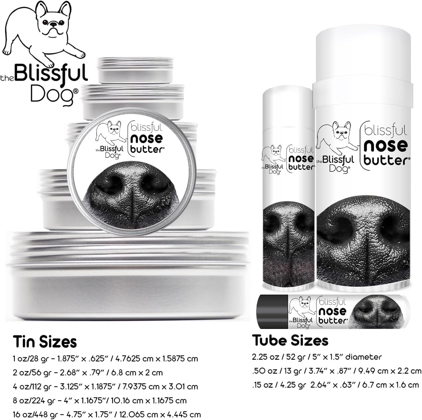 The Blissful Dog Basenji Unscented Nose Butter - Dog Nose Butter, 1 Ounce