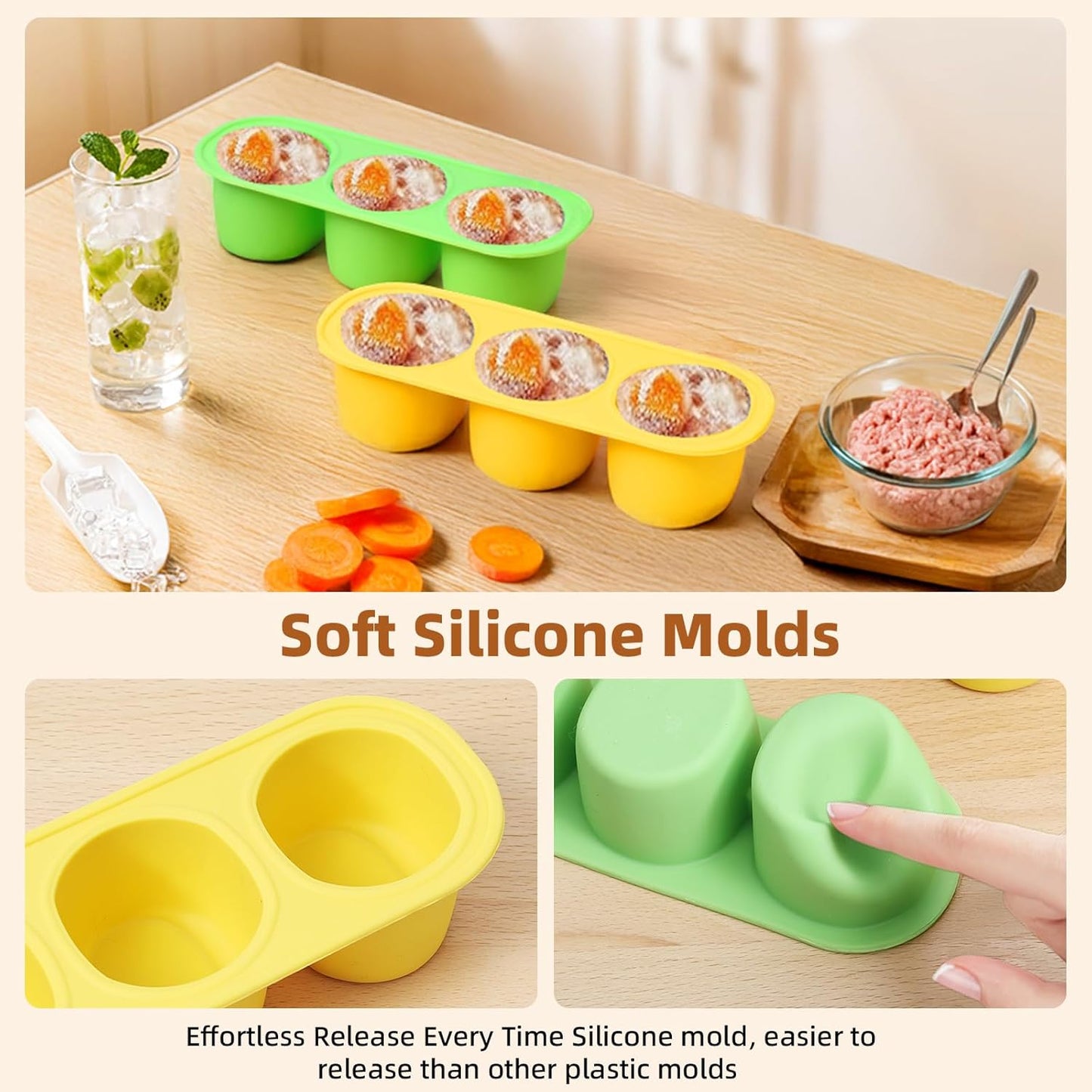 Dog Toys for Aggressive Chewers, Interactive Indestructible Dog Toys to Keep Them Busy, Durable Dog Frozen Treat Toy for Large & Medium Dogs, Reduces Anxiety & Extends Playtime, Brown