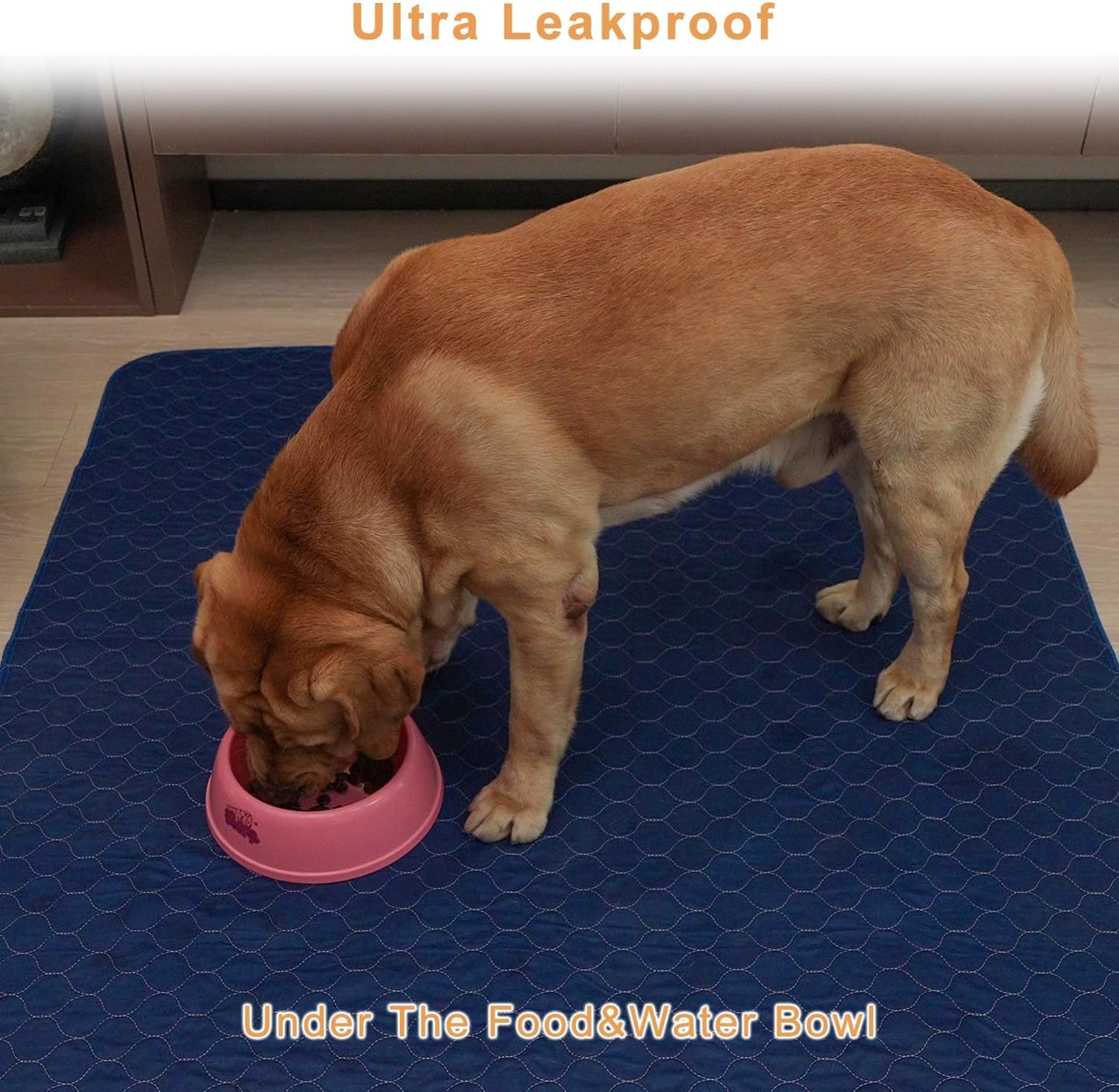 2Pack Washable Pee Pads for Dogs 18”x24”, Quick Dry Puppy Pads, Waterproof, Non Slip, Premium Reusable Dog Training Pads