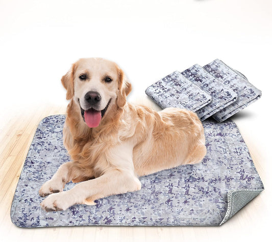 Washable Dog Pee Pads (2-Pack) - Reusable Pet Mats for Floor, Waterproof Whelping & Potty Pads, Crate Liner for Small, Medium, Large Pets (36" x 41")