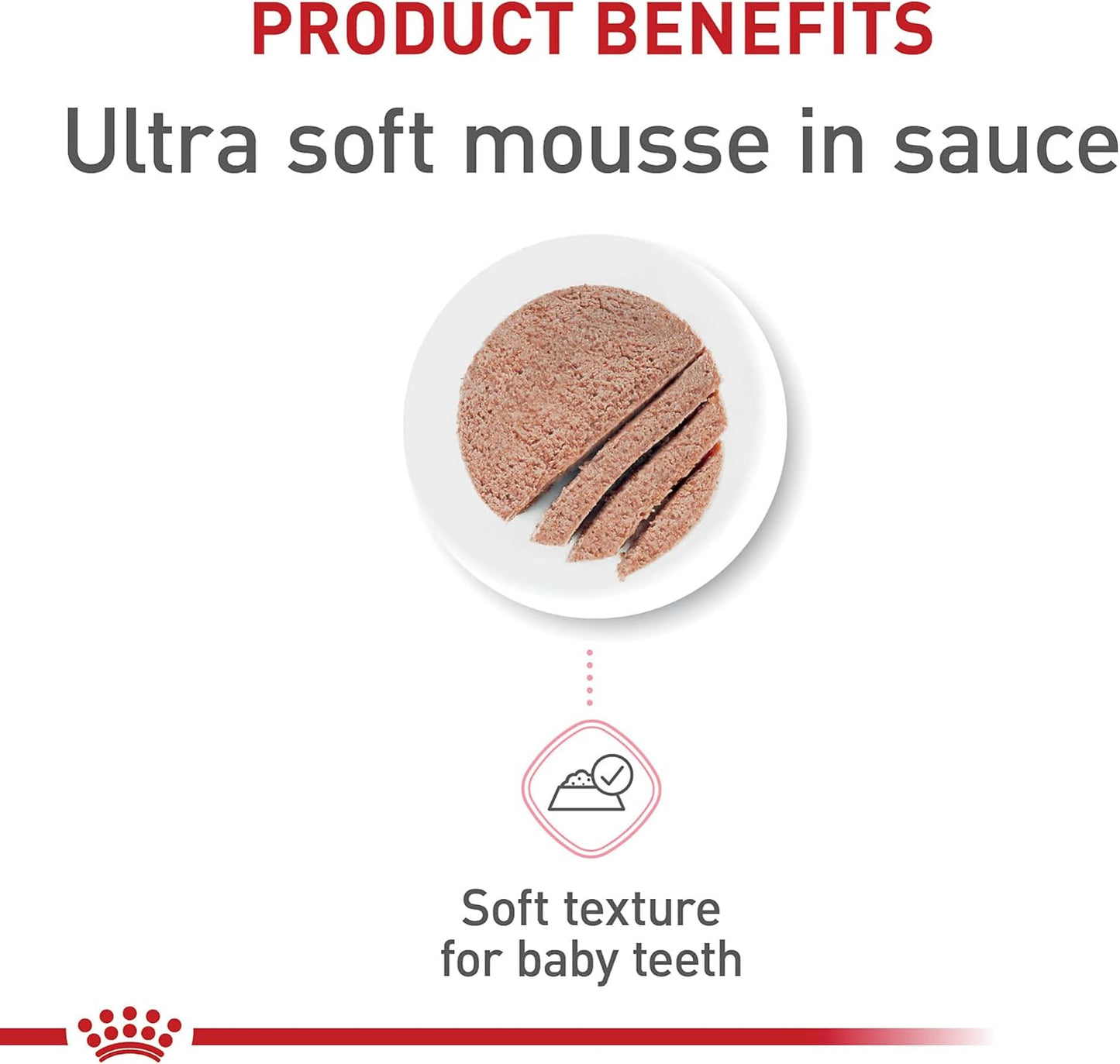 Royal Canin Feline Health Nutrition Mother & Babycat Ultra Soft Mousse in Sauce Canned Cat Food, 5.1 oz., Case of 24, 24 X 5.1 OZ