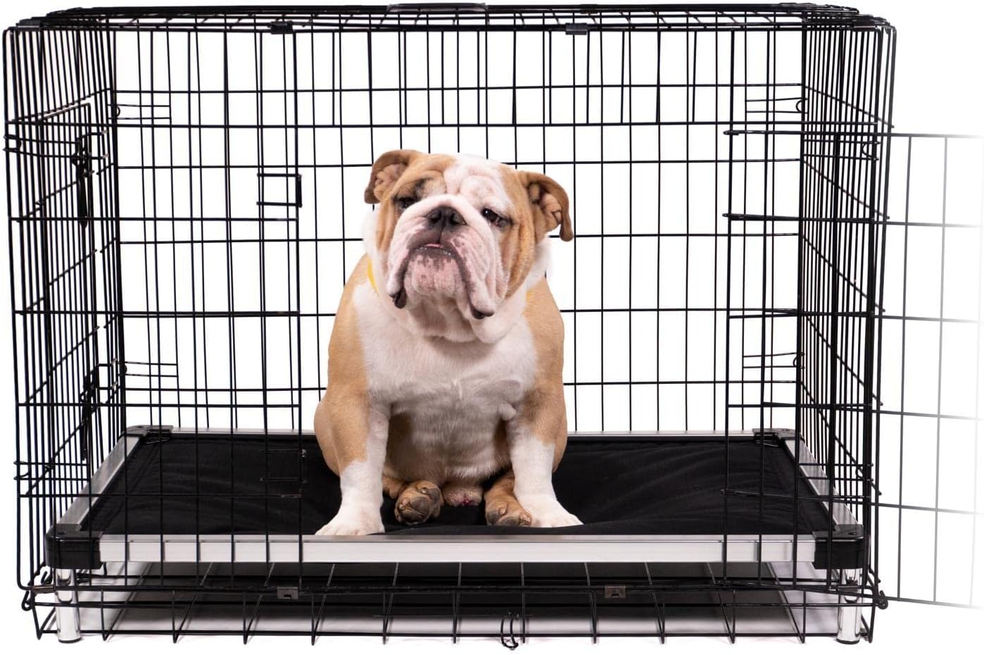 K9 Ballistics Chew Proof Armored Padded Dog Crate Bed, Virtually Indestructible, Legs Included (Blue, XX-Large (50" L x 33" W x 8" H))