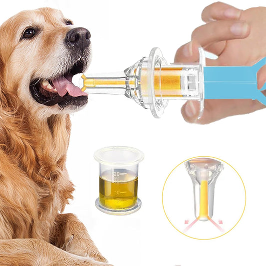 Pet Liquid Feeding Kit Pet Feeding Syringe Soft Tip, Cat Dog Syringe Bottles for Pet Feeding,Pet Medical Feeding Dispenser Tool (Blue)