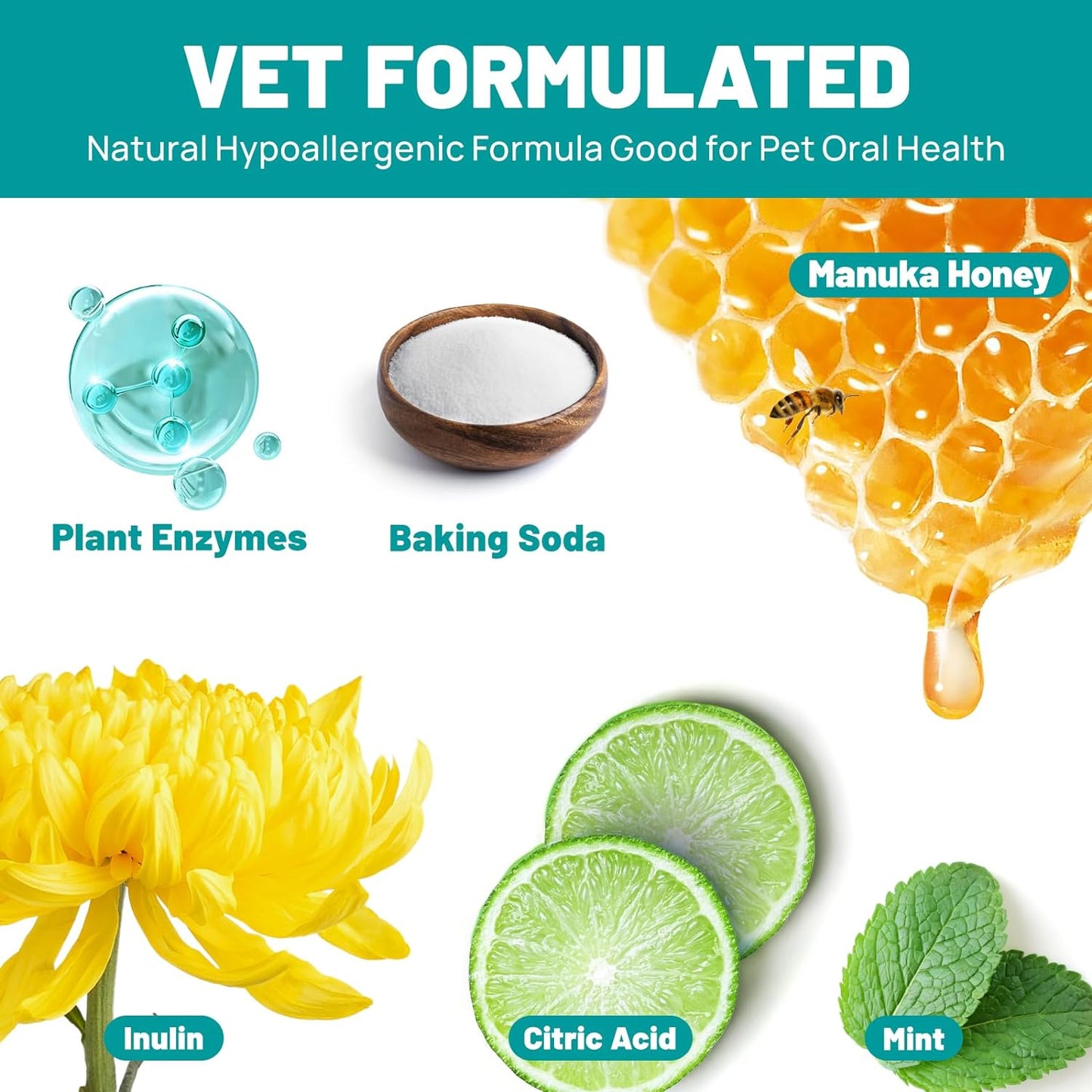 Dog Dental Care Finger Wipes - Teeth Cleaning Finger Wipes for Dog & Cats - Tooth Brushing Kit Dental Wipes for Dog - Reduces Plaque & Freshens Breath (50 PCS, Unscented)