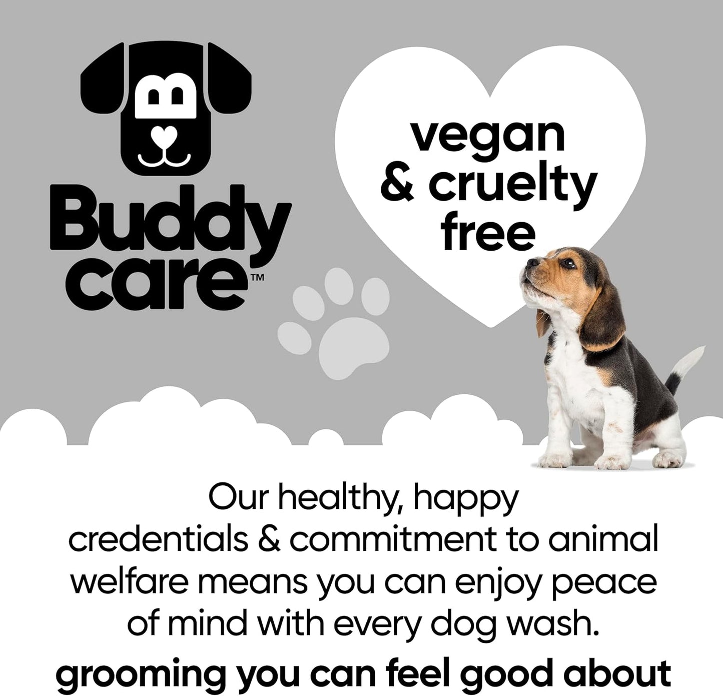 Derma Sensitive Dog Shampoo by Buddycare | Dry Skin & Itchy Skin Relief for Smelly Dogs | Deep Cleansing for Dogs Puppy Sensitive Skin | Dog Shampoo & Conditioner | with Aloe & Vitamin B5 (16.90oz)