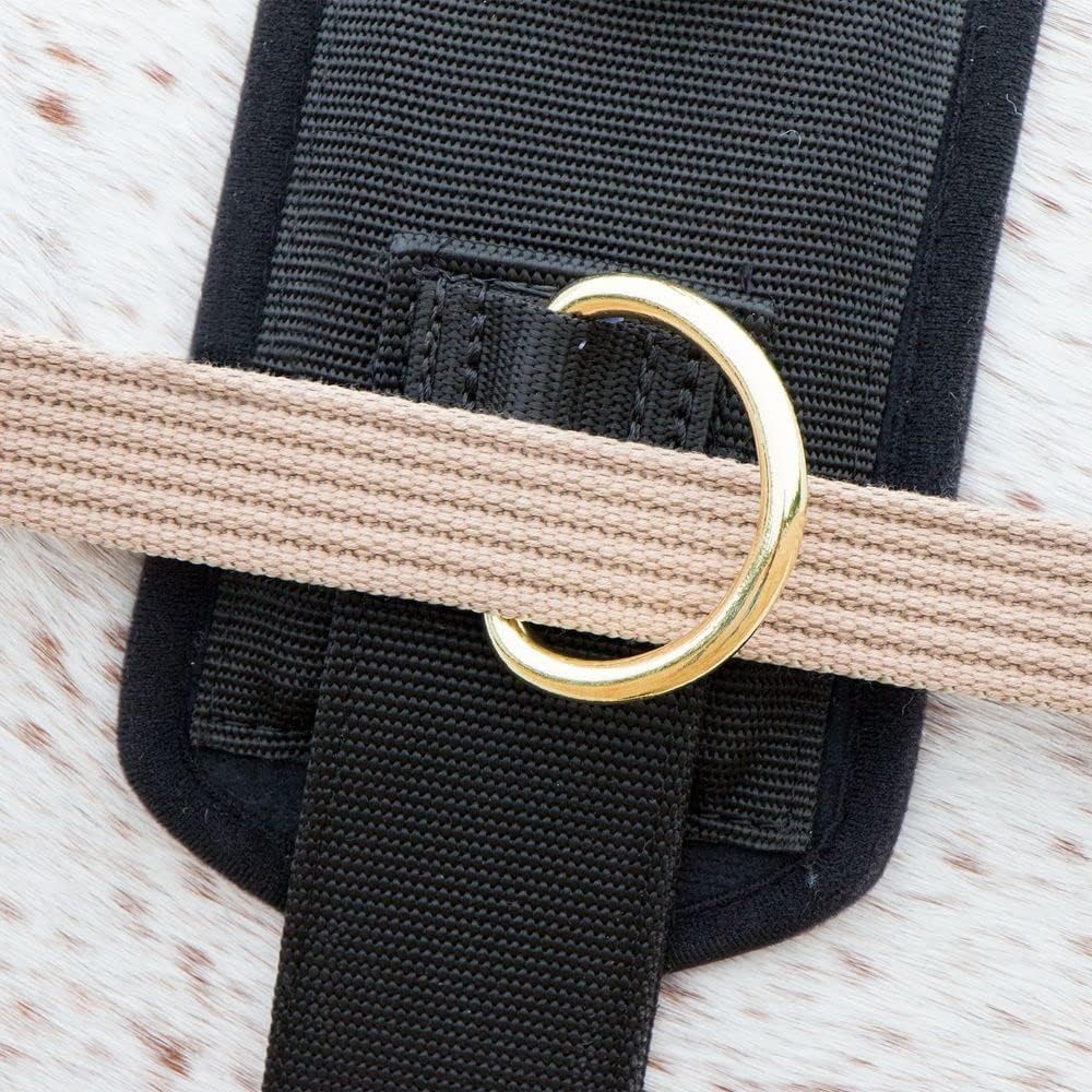 Dura-Tech Brown Cotton Web Long Lines | Ideal for Youngsters and Green Horses | for Beneficial Ground Training | Usable with Saddle or Surcingle | Heavy-Duty Cotton Web