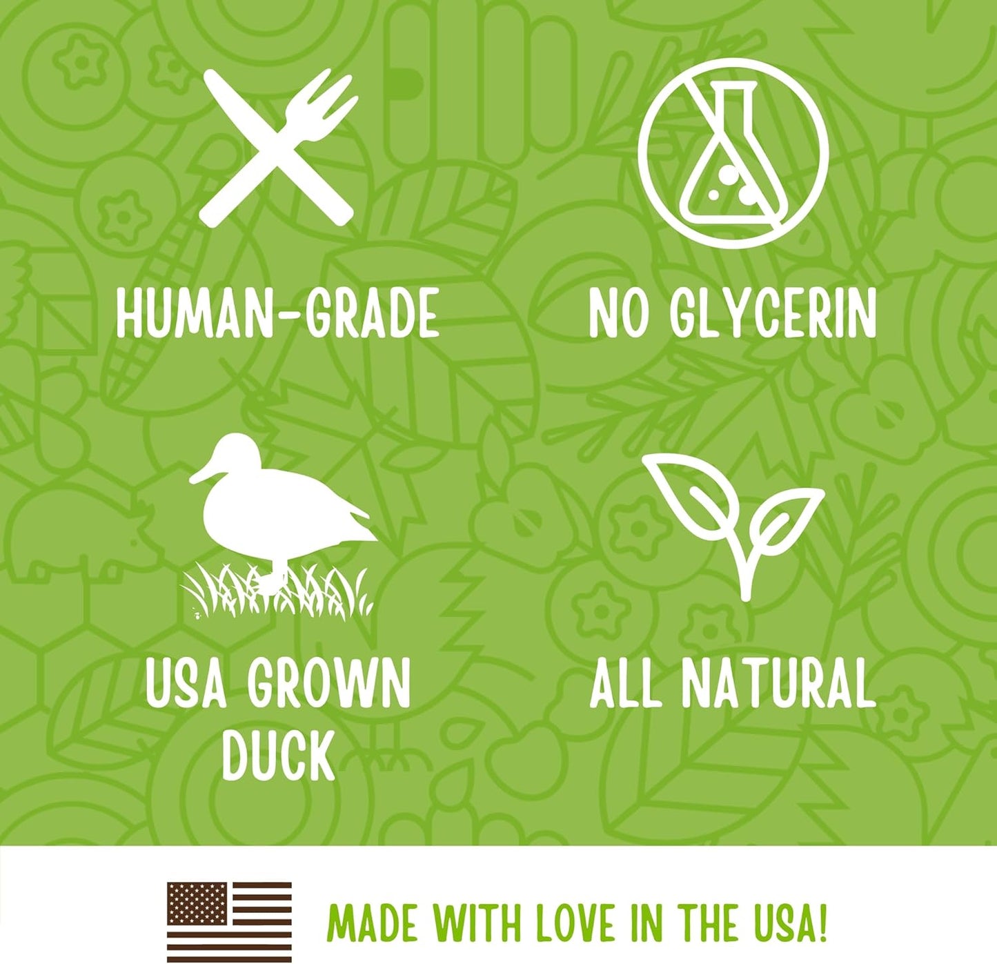 Full Moon All Natural Human Grade Dog Treats, Essential Duck Savory Sticks 22.0 oz