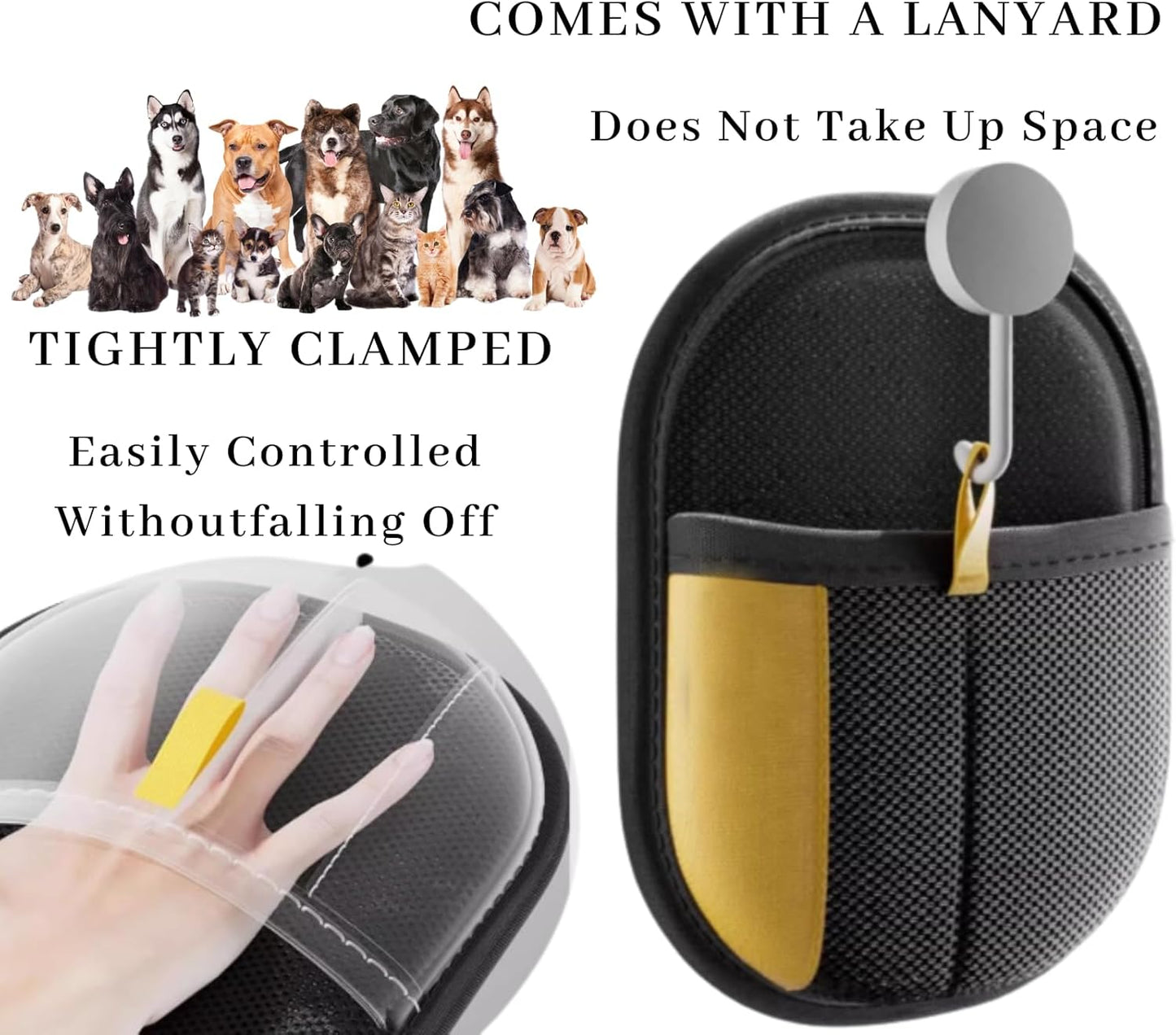 Magic Brush Pet Hair, Newly Upgraded Reusable Electrostatic Pet Hair Remover Glove, Pet Hair Removal Glove for Dogs & Cats, Clothing, Couch, Carpet, Car Seat (2 Pcs)