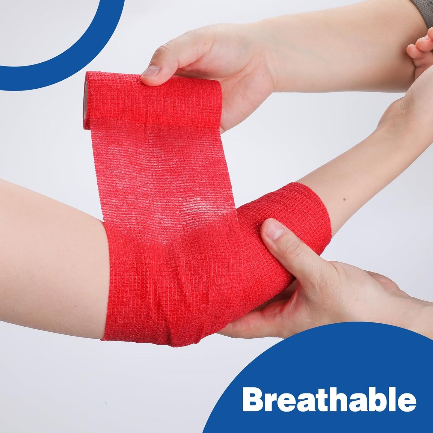 AZEN 9 Pack Self Adhesive Bandage Wrap, 4" X 5 Yards Elastic Cohesive Bandage Wrap, Color Athletic Tape, Tattoo Grip Tape Wrap, Vet Wrap, Ankle Tape