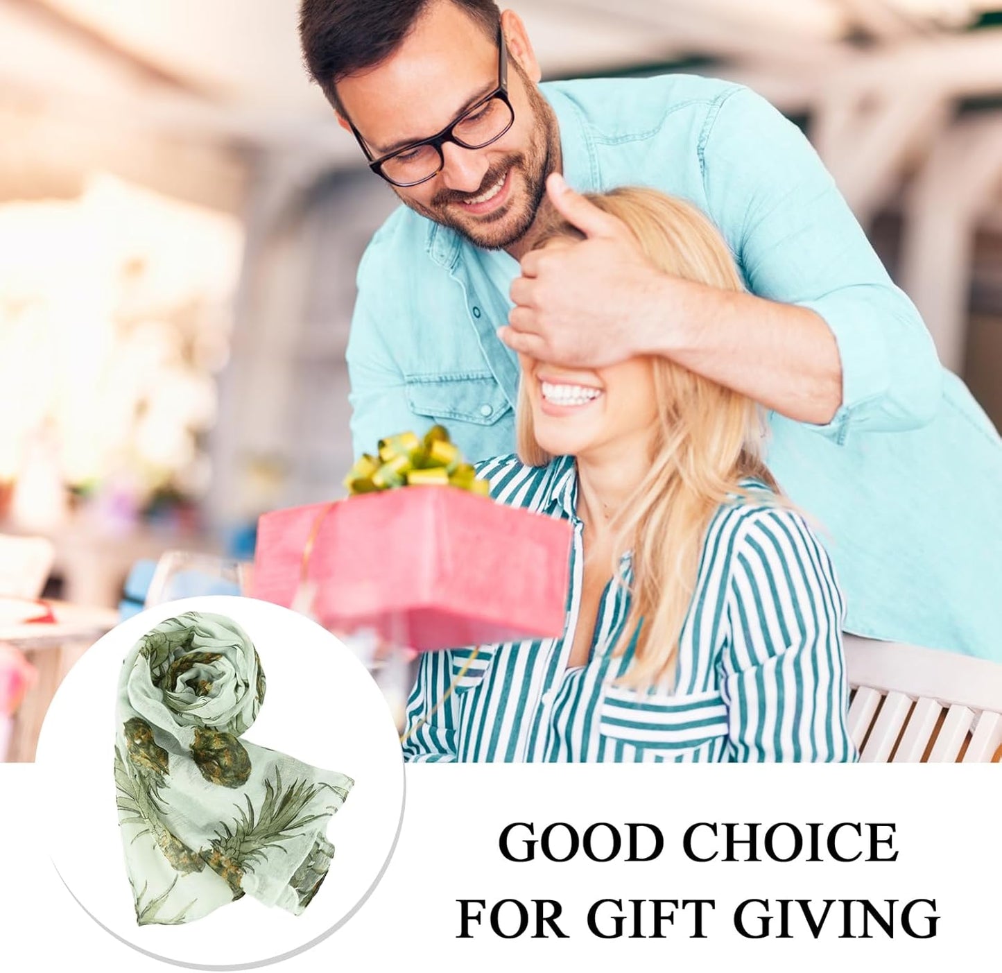 E-Clover Fashion Scarf for Women Lightweight Scarves Shawl Wrap for Spring/Summer Winter