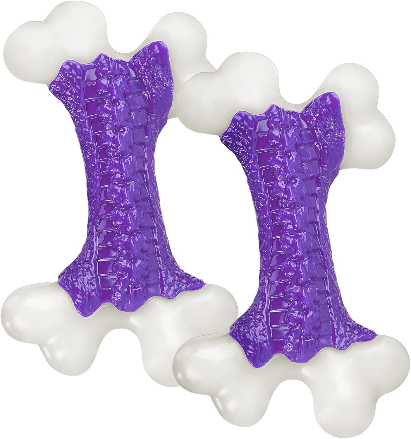 Tough Dog Toys (2 Pack), Dog Toys for Aggressive Chewers Breed, Aggressive Chew Toys for Large Dogs, Bone Chew Toy for Large Extreme Toys Indestructible