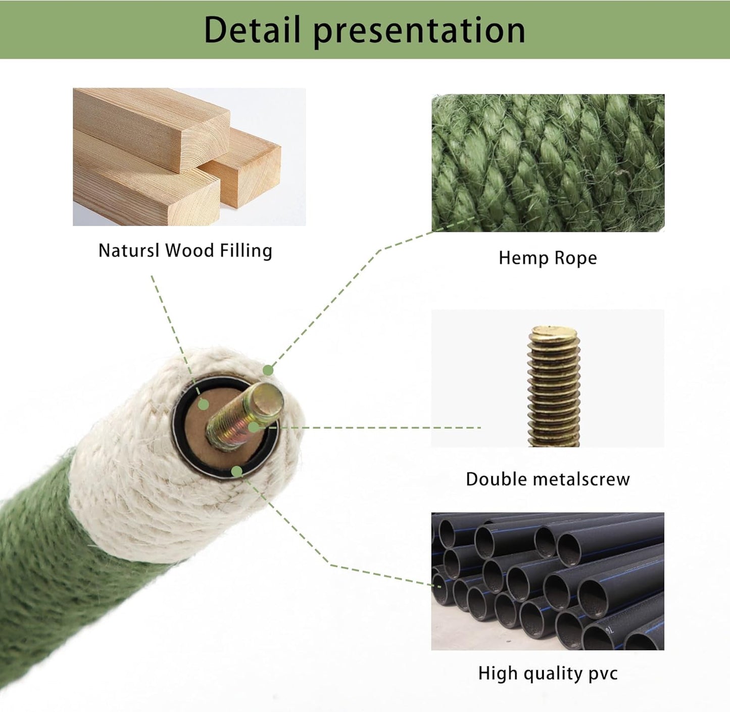 Bird Stand Perch U Shape Hemp Rope Green Wood Parrot Perches for Small Birds,Parakeets Macaw Cockatiels Conures Love Birds Finches,Bird Training Educational Stand Toys (Small,1 Pack)