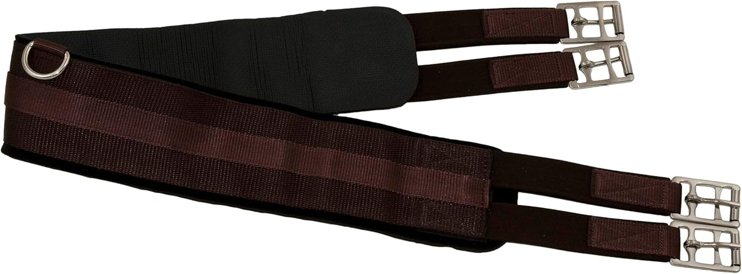 Neoprene English Girth with Double Elastic: 42" to 58"