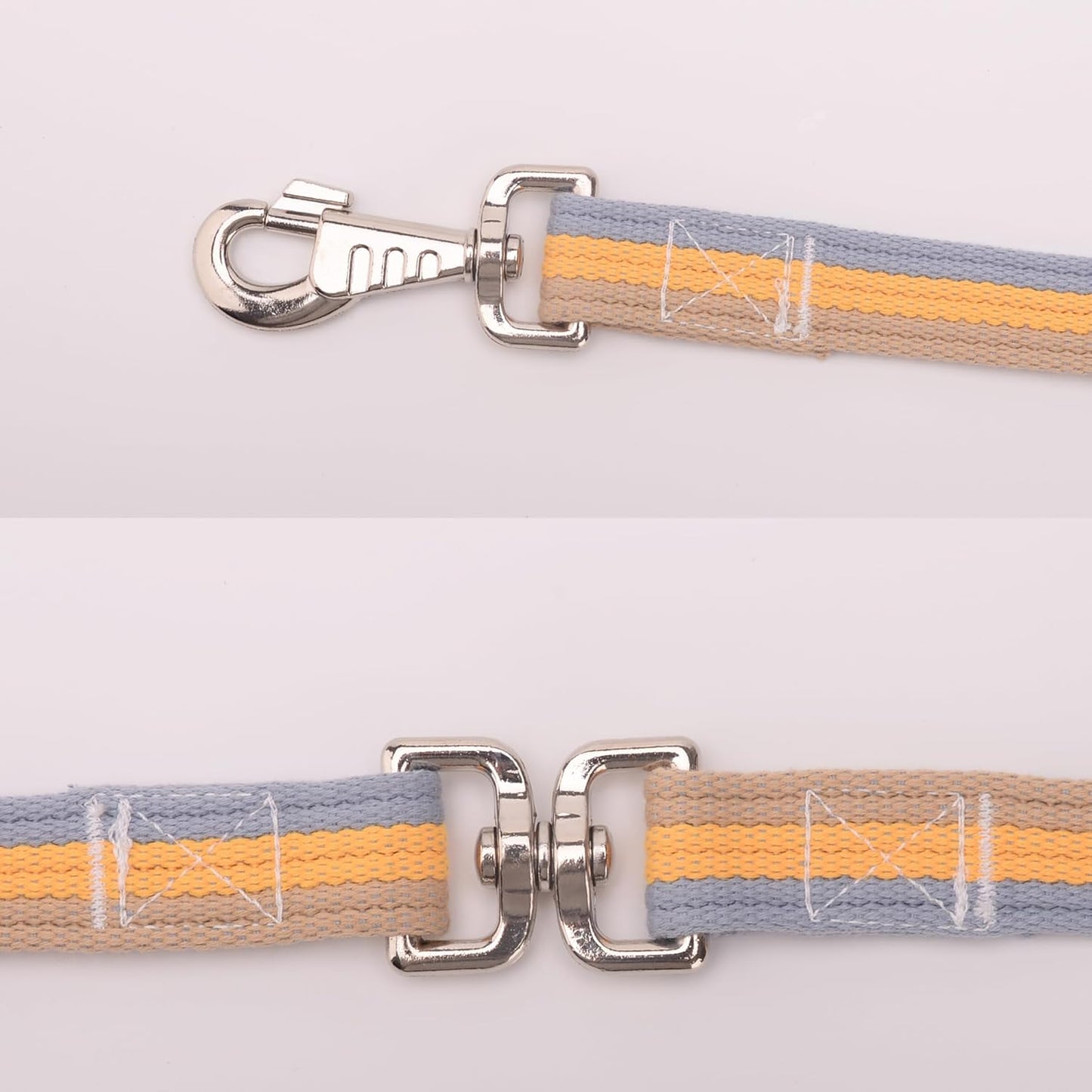 Cord Cotton Lunge Line with Rubber Stop，Equine Lunge Line for Horses with Swivel Bolt Snap，24 ft (Contrasting Colors, 24ft)