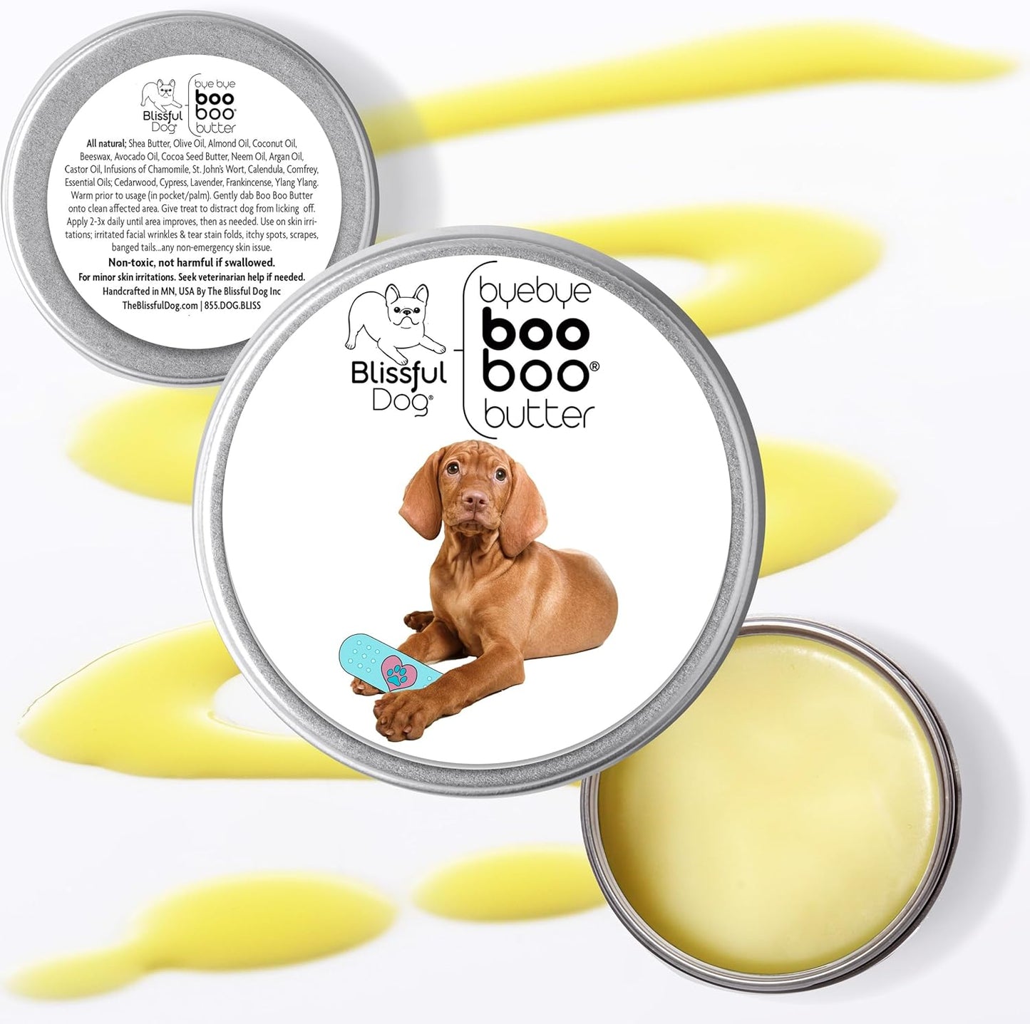 The Blissful Dog 4 oz TIN Vizsla Booboo Butter