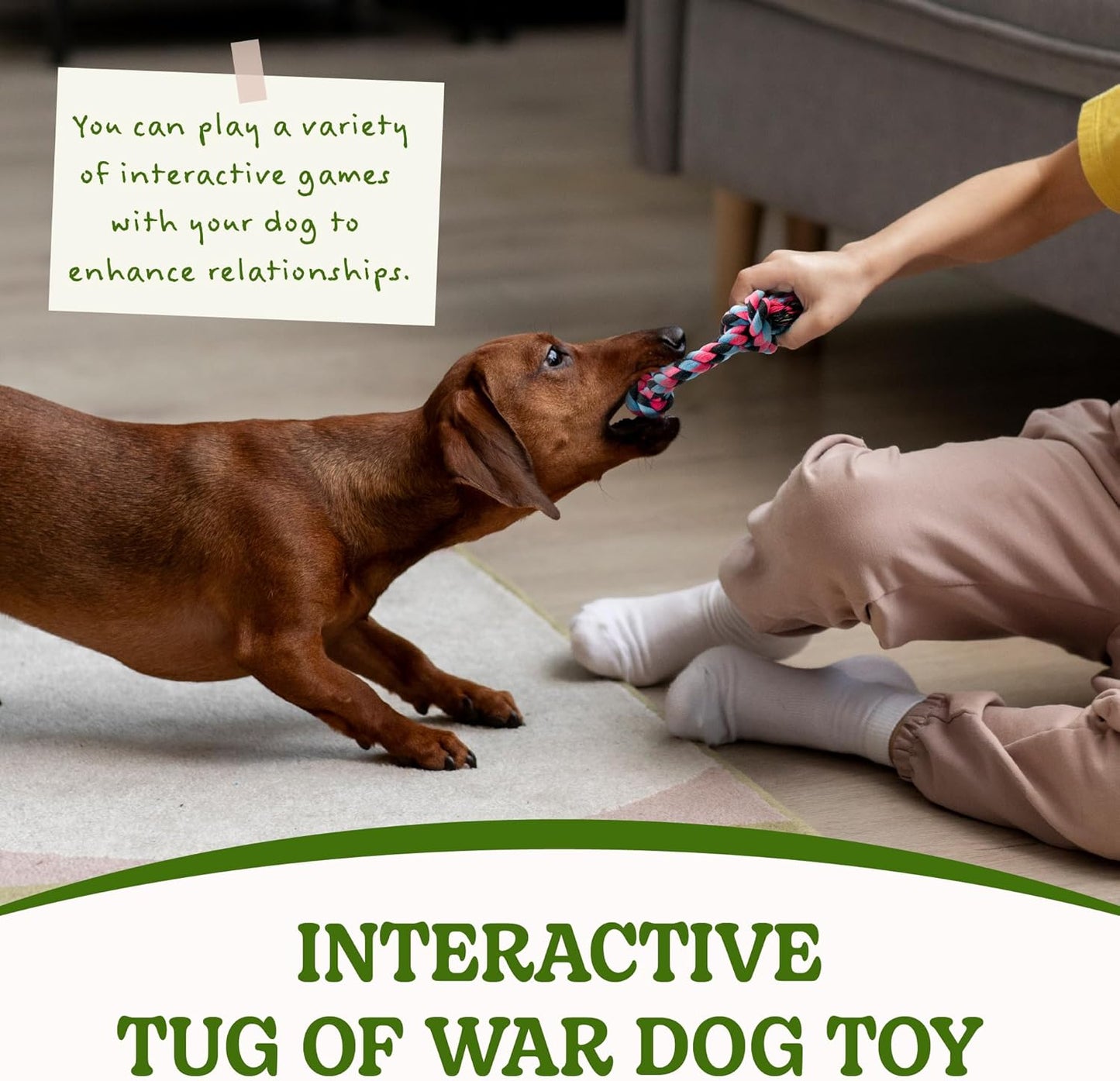 SHARLOVY Puppy Rope Toy, Dog Rope Toy for Small Dogs, Puppy Teething Toys, Cotton Interactive Tug of War Dog Toy for Puppies Boredom, Dog Chew Toys for Aggressive Chewers Small Breed