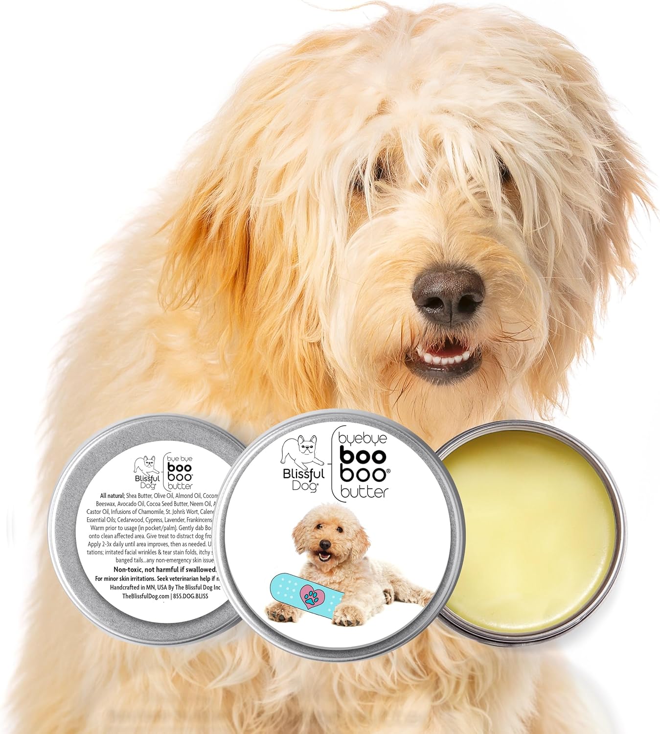 The Blissful Dog Goldendoodle Boo Boo Butter, 16 oz.
