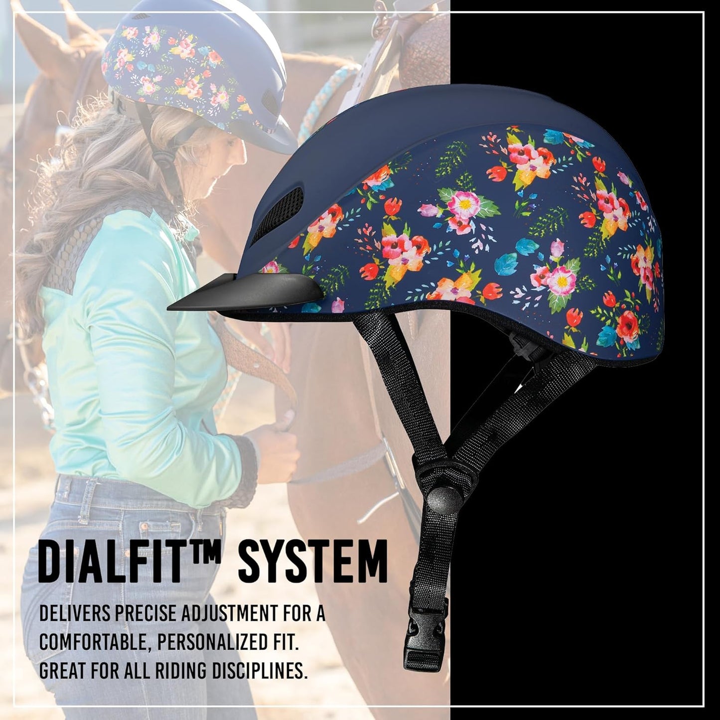 Troxel Dynasty Ultralight Horse Riding Helmet, Low-Profile, Adjustable Design, Safety Horseback Riding Gear