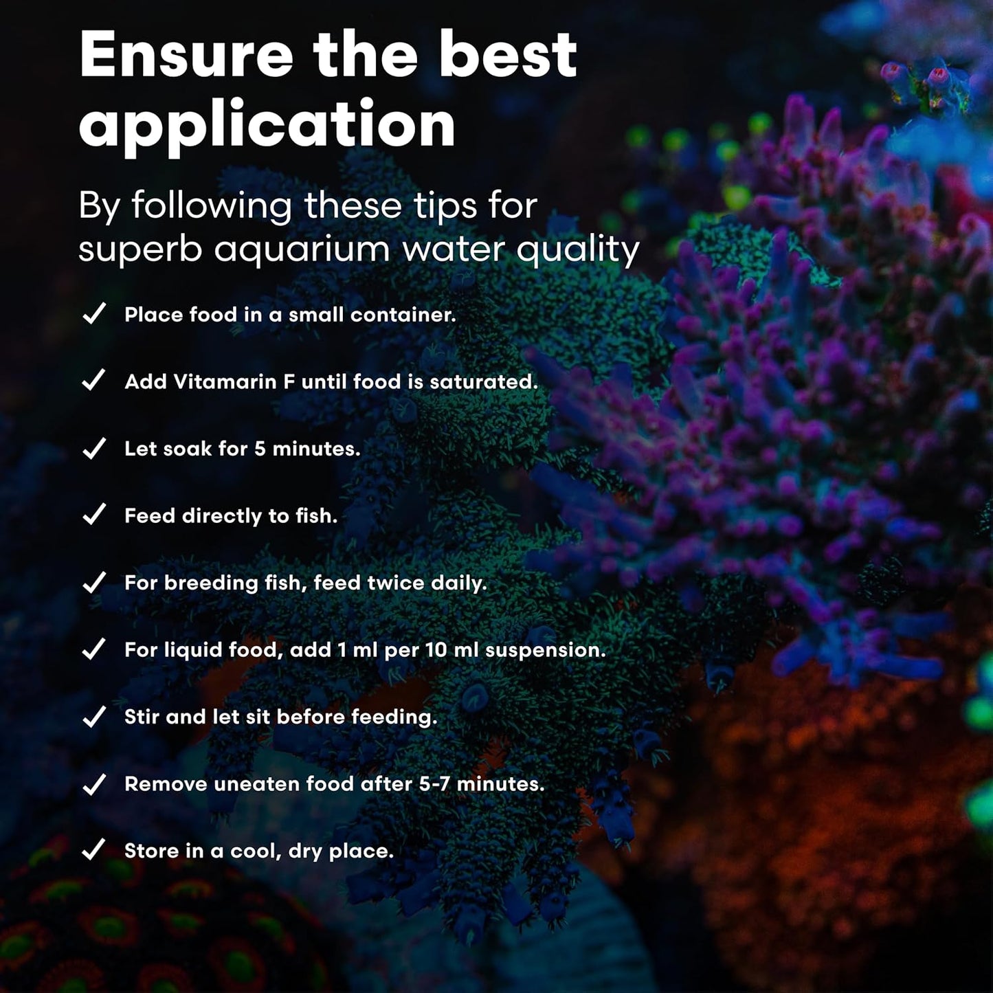 Brightwell Aquatics Vitamarin-M – Complete Vitamin Supplement for Marine Fish, Corals & Invertebrates – Supports Growth, Color & Immune Health – No Refrigeration, 250 ml