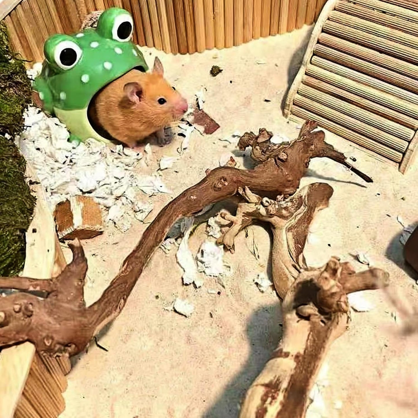 DR.DUDU Hamster Bath Sand, 2.8lb Dust Free Desert Sand or Potty Litter Sand for Hamster Chinchillas Gerbil Syrian Mice Small Animals (Beige, Flower Smell)