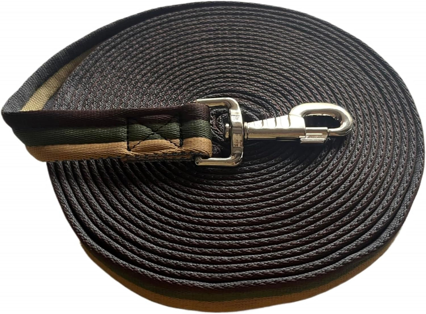 Premium Horse Training Lunge Line with Alloy Trigger Buckle for Accurate Equestrian Training of 26 Foot (8 Meters)