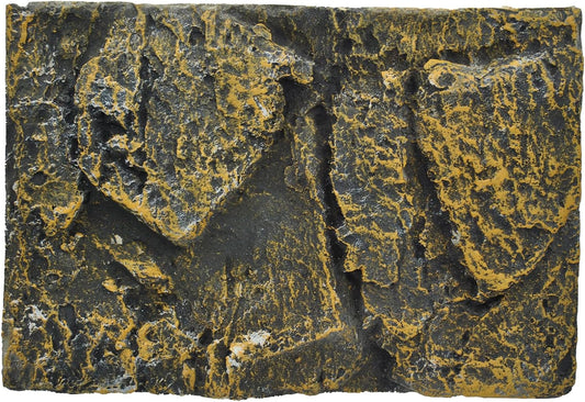 PINVNBY Rock Terrarium Background,3D Bearded Dragon Tank Backgrounds Wall Reptile Stereo Backdrop Amphibian Habitat Climbing Board Decoration Aquarium Background Decor for Reptiles Lizard Fish Frog