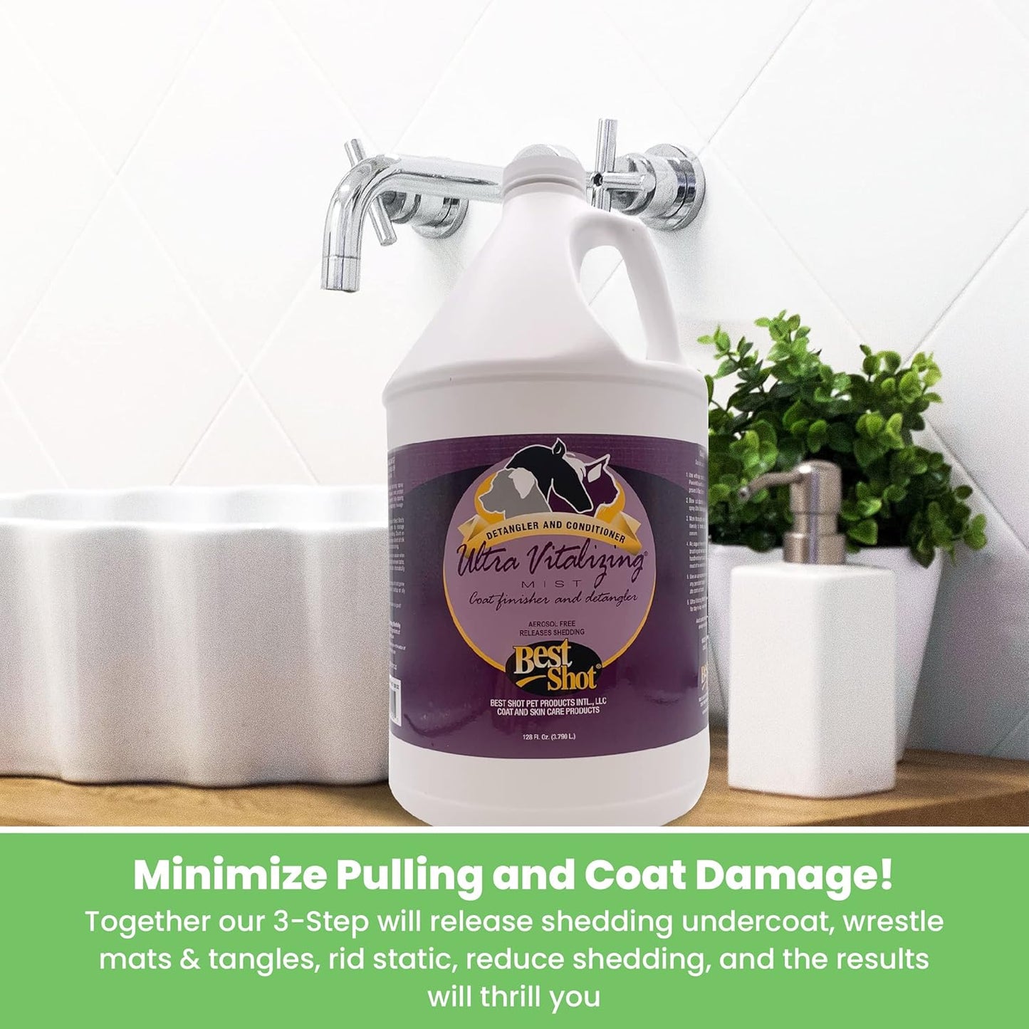 Best Shot Pet Ultra Vitalizing Mist Detangler, 1 gallon