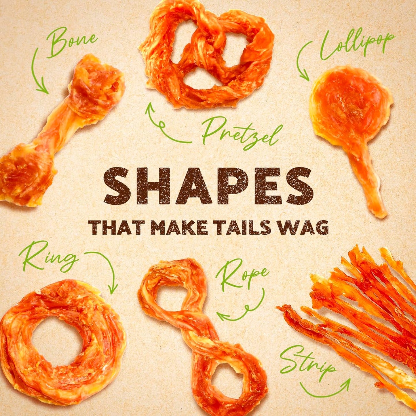 AFreschi Turkey Tendons for Dogs, USA-Sourced, Healthy Dog Treats, Rawhide-Free Puppy Chews, Long Lasting, All Natural, Hypoallergenic Dog Treats for Small Breeds, 8 oz Pack Variety (S)