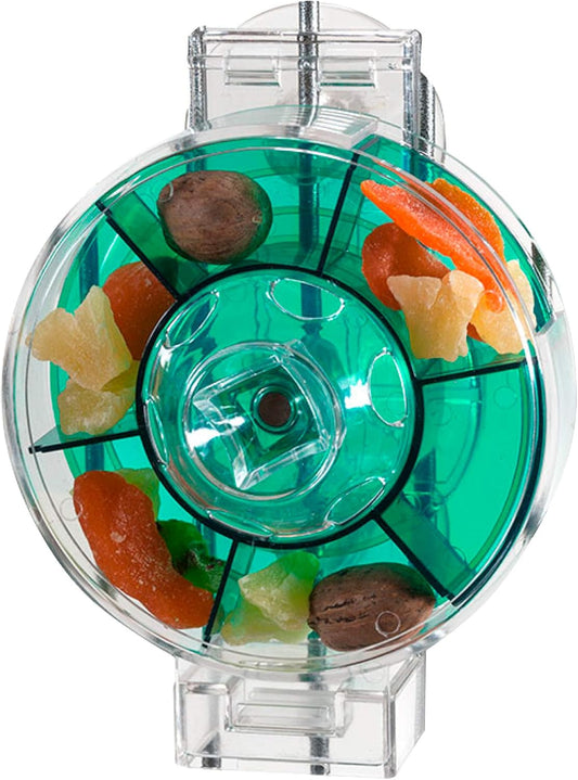 Featherland Paradise - Creative Foraging Systems Bird Cage Feeder (Gen II) - Extra Large- Intermediate Level Foraging Wheel - Interactive Bird Feeder for Large Birds