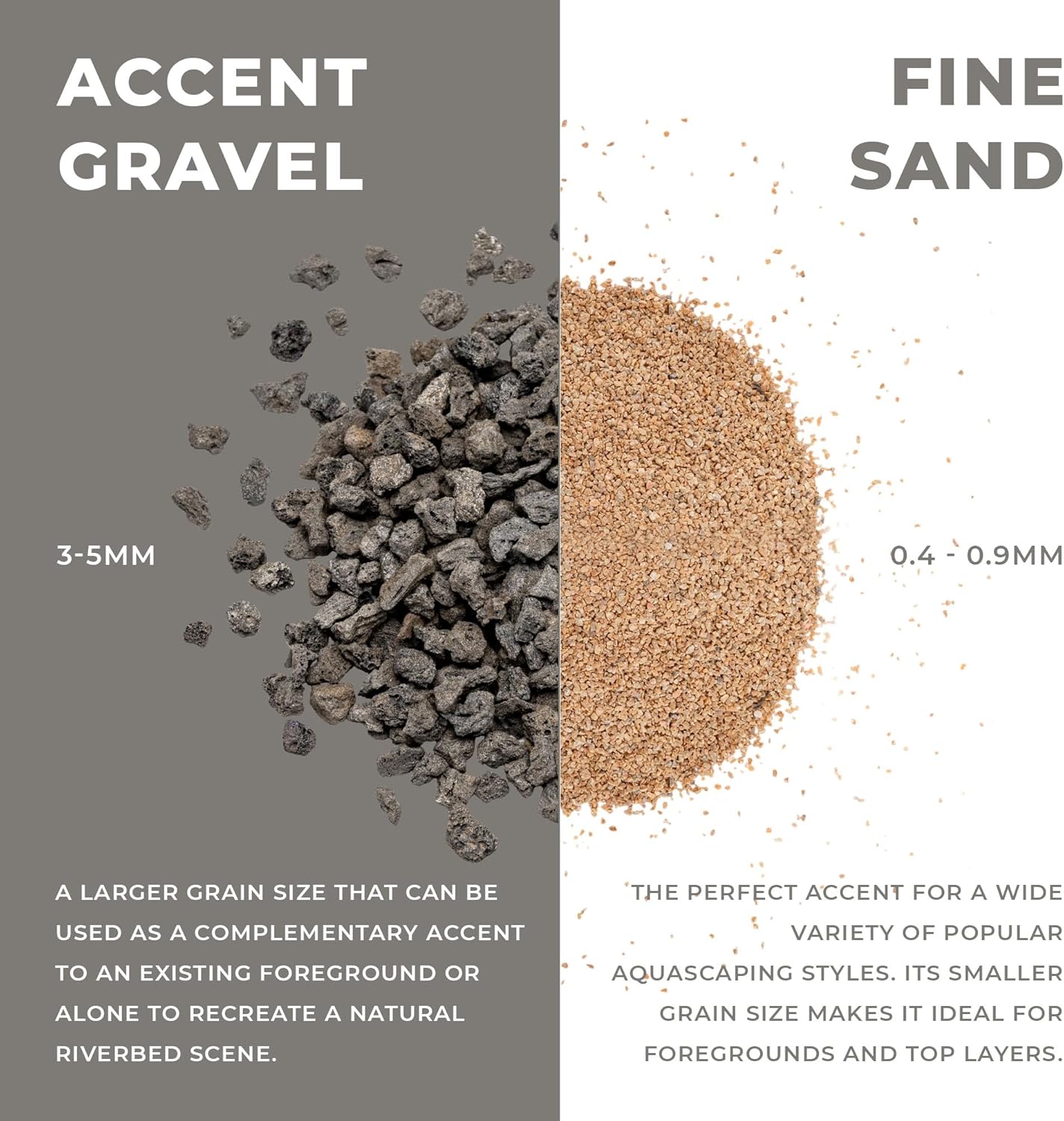 Ultum Nature Systems Controsand Vesuvius Aquarium Gravel (8L) - Versatile Substrate for Planted & Shrimp Tanks