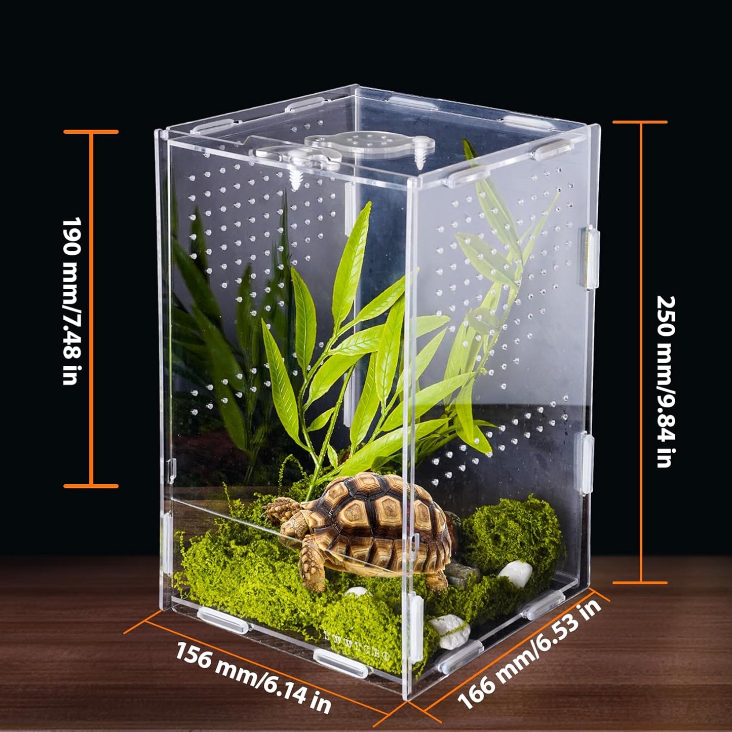 Jumping Spider Enclosure, Acrylic Insect Terrarium, Bug Enclosure, Reptile Cage, Mantis Habitat, Arboreal Tarantula Enclosure, Snake Terrarium Kit, Scorpion Lizard Tank