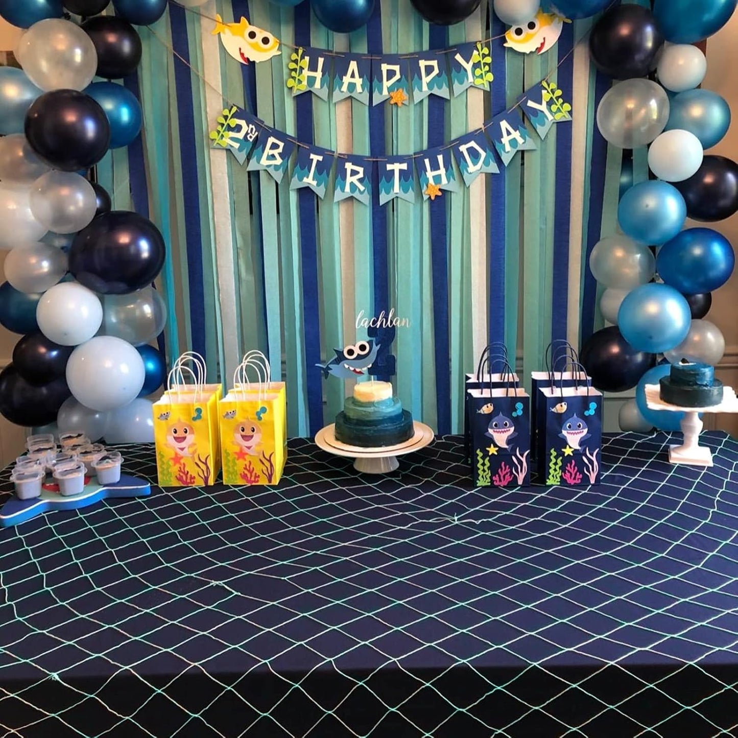 Rosoz Nature Fish Net Wall Decoration with Shells, Ocean Themed Wall Hangings Fishing Net Party Decor for Pirate Party,Wedding,Photographing Decoration