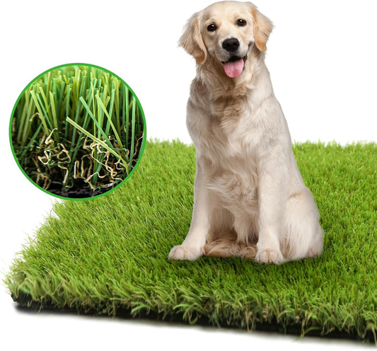Artificial Grass Turf for Dogs 6.5 ft x 10 ft,1.38 inch Fake Grass Pee Pad for Puppy Potty Training，Faux pet Grass Rug for Indoor/Outdoor Patio,Dogs Wee Wee Pad,Turf Grass Mat for Dogs