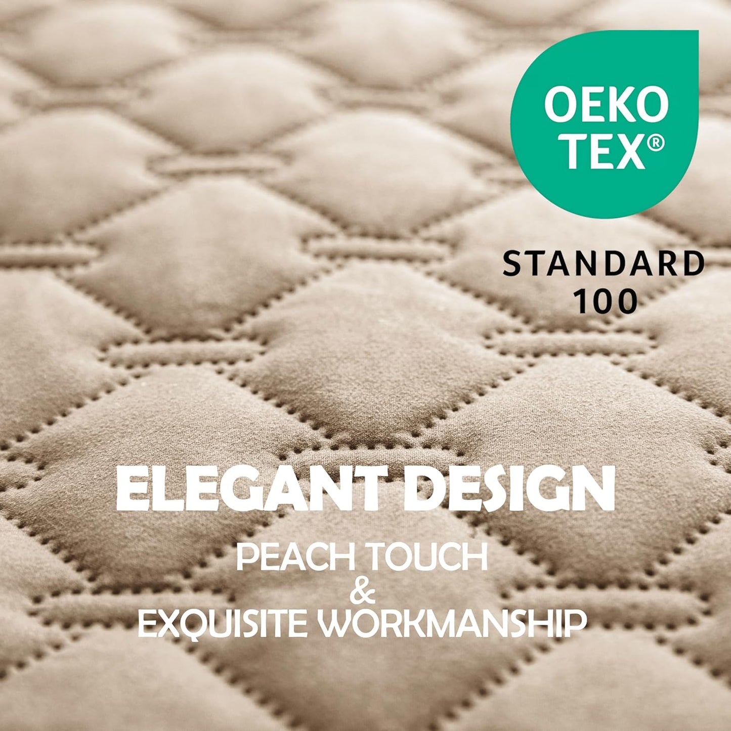 gogobunny 100% Double-Sided Waterproof Dog Bed Cover Pet Blanket Sofa Couch Furniture Protector for Puppy Large Dog Cat, Reversible (82x120 Inch (Pack of 1), Dark Beige/Light Beige)